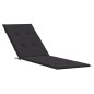Liegestuhl-Auflage Schwarz (75+105)x50x3 cm Liegestuhl-Auflage Schwarz (75+105)x50x3 cm