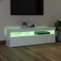vidaXL TV-Schrank mit LED-Leuchten Hochglanz-Weiß 120x35x40 cm vidaXL TV-Schrank mit LED-Leuchten Hochglanz-Weiß 120x35x40 cm
