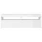 vidaXL TV-Schrank mit LED-Leuchten Hochglanz-Weiß 120x35x40 cm vidaXL TV-Schrank mit LED-Leuchten Hochglanz-Weiß 120x35x40 cm