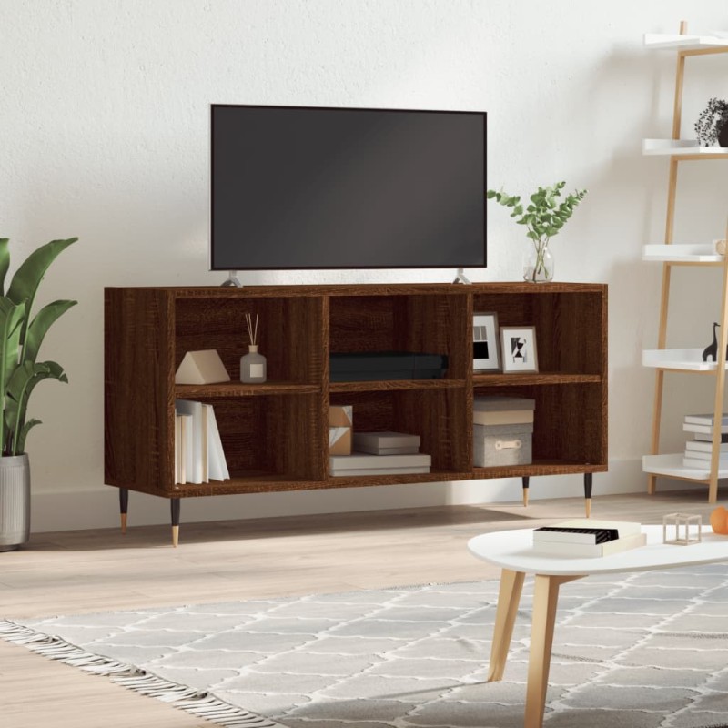 vidaXL TV-Schrank Braun Eichen-Optik 103,5x30x50 cm Holzwerkstoff vidaXL TV-Schrank Braun Eichen-Optik 103,5x30x50 cm Holzwerkstoff