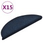 vidaXL Selbstklebende Treppenmatten 15 Stk. Navy 56x17x3cm Nadelvlies vidaXL Selbstklebende Treppenmatten 15 Stk. Navy 56x17x3cm Nadelvlies