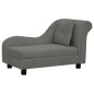 vidaXL Hundesofa mit Kissen Dunkelgrau 83x44x44 cm Plüsch vidaXL Hundesofa mit Kissen Dunkelgrau 83x44x44 cm Plüsch