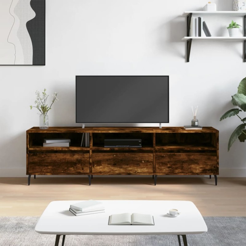 vidaXL TV-Schrank Räuchereiche 150x30x44,5 cm Holzwerkstoff vidaXL TV-Schrank Räuchereiche 150x30x44,5 cm Holzwerkstoff