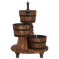 vidaXL Gartenbrunnen mit Rollen und Pumpe 55x55x80 cm Massivholz Tanne vidaXL Gartenbrunnen mit Rollen und Pumpe 55x55x80 cm Massivholz Tanne