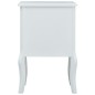vidaXL Nachttisch Weiß und Grau 43 x 32 x 65 cm MDF vidaXL Nachttisch Weiß und Grau 43 x 32 x 65 cm MDF