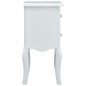 vidaXL Nachttisch Weiß und Grau 43 x 32 x 65 cm MDF vidaXL Nachttisch Weiß und Grau 43 x 32 x 65 cm MDF