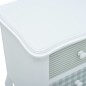vidaXL Nachttisch Weiß und Grau 43 x 32 x 65 cm MDF vidaXL Nachttisch Weiß und Grau 43 x 32 x 65 cm MDF