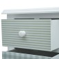 vidaXL Nachttisch Weiß und Grau 43 x 32 x 65 cm MDF vidaXL Nachttisch Weiß und Grau 43 x 32 x 65 cm MDF