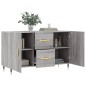vidaXL Sideboard Grau Sonoma 100x36x60 cm Holzwerkstoff vidaXL Sideboard Grau Sonoma 100x36x60 cm Holzwerkstoff
