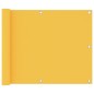 vidaXL Balkon-Sichtschutz Gelb 75x600 cm Oxford-Gewebe