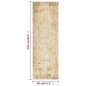 vidaXL Outdoor-Teppich Flachgewebe 80x250 cm Gelb vidaXL Outdoor-Teppich Flachgewebe 80x250 cm Gelb