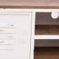 vidaXL TV-Schrank Weiß 110x30x40 cm Eisen und Massivholz Tanne vidaXL TV-Schrank Weiß 110x30x40 cm Eisen und Massivholz Tanne