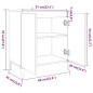 vidaXL Sideboard Grau Sonoma 60x35x70 cm Holzwerkstoff vidaXL Sideboard Grau Sonoma 60x35x70 cm Holzwerkstoff