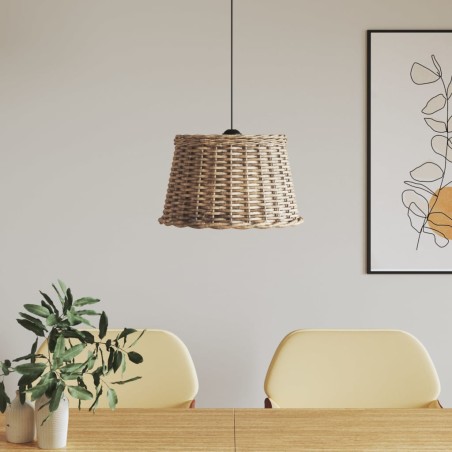 vidaXL Lampenschirm Braun Ø45x28 cm Korbweide