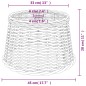 vidaXL Lampenschirm Braun Ø45x28 cm Korbweide vidaXL Lampenschirm Braun Ø45x28 cm Korbweide