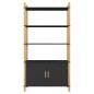 vidaXL Highboard Schwarz 80x40x153 cm Holzwerkstoff