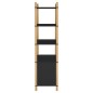 vidaXL Highboard Schwarz 80x40x153 cm Holzwerkstoff