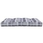 vidaXL Palettenkissen Grau Karomuster 120x80x12 cm Stoff vidaXL Palettenkissen Grau Karomuster 120x80x12 cm Stoff