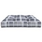 vidaXL Palettenkissen Grau Karomuster 120x80x12 cm Stoff vidaXL Palettenkissen Grau Karomuster 120x80x12 cm Stoff