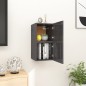 vidaXL TV-Wandschränke 2 Stk. Hochglanz-Grau 30,5x30x30 cm vidaXL TV-Wandschränke 2 Stk. Hochglanz-Grau 30,5x30x30 cm
