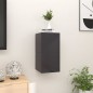 vidaXL TV-Wandschränke 2 Stk. Hochglanz-Grau 30,5x30x30 cm vidaXL TV-Wandschränke 2 Stk. Hochglanz-Grau 30,5x30x30 cm