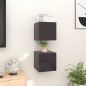 vidaXL TV-Wandschränke 2 Stk. Hochglanz-Grau 30,5x30x30 cm vidaXL TV-Wandschränke 2 Stk. Hochglanz-Grau 30,5x30x30 cm