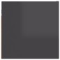 vidaXL TV-Wandschränke 2 Stk. Hochglanz-Grau 30,5x30x30 cm vidaXL TV-Wandschränke 2 Stk. Hochglanz-Grau 30,5x30x30 cm