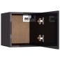 vidaXL TV-Wandschränke 2 Stk. Hochglanz-Grau 30,5x30x30 cm vidaXL TV-Wandschränke 2 Stk. Hochglanz-Grau 30,5x30x30 cm