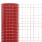 vidaXL Drahtzaun Stahl mit PVC-Beschichtung 25x1 m Rot vidaXL Drahtzaun Stahl mit PVC-Beschichtung 25x1 m Rot