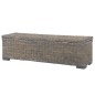 vidaXL Aufbewahrungsbox 120 cm Grau Kubu-Rattan und Massivholz Mango vidaXL Aufbewahrungsbox 120 cm Grau Kubu-Rattan und Massivholz Mango