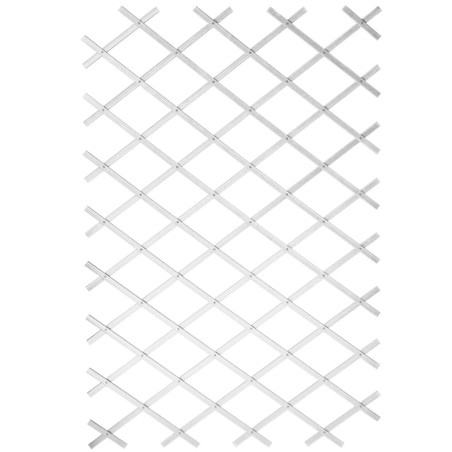 Nature Garten-Rankgitter 50x150 cm PVC Weiß 6040701