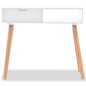 vidaXL Konsolentisch Kiefernholz Massiv 80 x 30 x 72 cm Weiß vidaXL Konsolentisch Kiefernholz Massiv 80 x 30 x 72 cm Weiß