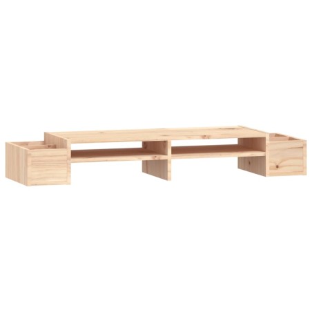 vidaXL Monitorständer 100x27,5x15 cm Massivholz Kiefer