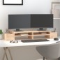 vidaXL Monitorständer 100x27,5x15 cm Massivholz Kiefer vidaXL Monitorständer 100x27,5x15 cm Massivholz Kiefer