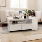 vidaXL Couchtisch Hochglanz-Weiß 102x55x42 cm Holzwerkstoff vidaXL Couchtisch Hochglanz-Weiß 102x55x42 cm Holzwerkstoff