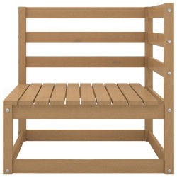 vidaXL Garten-Ecksofa Honigbraun Massivholz Kiefer 
