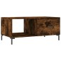 vidaXL Couchtisch Räuchereiche 90x50x40 cm Holzwerkstoff vidaXL Couchtisch Räuchereiche 90x50x40 cm Holzwerkstoff