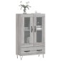 vidaXL Highboard Grau Sonoma 69,5x31x115 cm Holzwerkstoff vidaXL Highboard Grau Sonoma 69,5x31x115 cm Holzwerkstoff