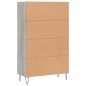 vidaXL Highboard Grau Sonoma 69,5x31x115 cm Holzwerkstoff vidaXL Highboard Grau Sonoma 69,5x31x115 cm Holzwerkstoff