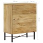 vidaXL Sideboard Massiv Mangoholz 60 x 35 x 75 cm vidaXL Sideboard Massiv Mangoholz 60 x 35 x 75 cm