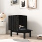 vidaXL Katzenhaus Schwarz 60x36x60 cm Massivholz Kiefer vidaXL Katzenhaus Schwarz 60x36x60 cm Massivholz Kiefer