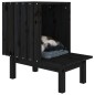 vidaXL Katzenhaus Schwarz 60x36x60 cm Massivholz Kiefer vidaXL Katzenhaus Schwarz 60x36x60 cm Massivholz Kiefer