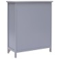 vidaXL Beistellschrank Grau 60 × 30 × 75 cm Paulownia Holz vidaXL Beistellschrank Grau 60 × 30 × 75 cm Paulownia Holz