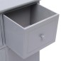 vidaXL Beistellschrank Grau 60 × 30 × 75 cm Paulownia Holz vidaXL Beistellschrank Grau 60 × 30 × 75 cm Paulownia Holz