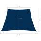 vidaXL Sonnensegel Oxford-Gewebe Trapezförmig 2/4x3 m Blau vidaXL Sonnensegel Oxford-Gewebe Trapezförmig 2/4x3 m Blau