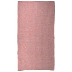 vidaXL Outdoor-Teppich Flachgewebe 80x150 cm Rot