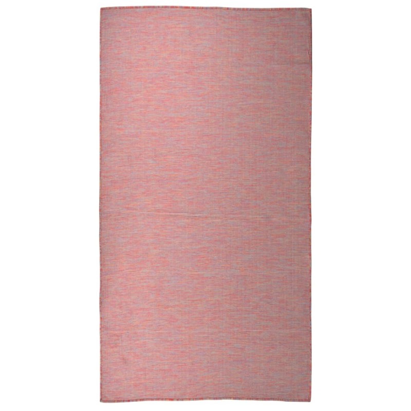 vidaXL Outdoor-Teppich Flachgewebe 80x150 cm Rot vidaXL Outdoor-Teppich Flachgewebe 80x150 cm Rot