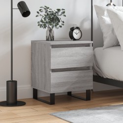 vidaXL Nachttisch Grau Sonoma 40x35x50 cm Holzwerkstoff