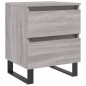 vidaXL Nachttisch Grau Sonoma 40x35x50 cm Holzwerkstoff vidaXL Nachttisch Grau Sonoma 40x35x50 cm Holzwerkstoff