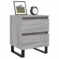 vidaXL Nachttisch Grau Sonoma 40x35x50 cm Holzwerkstoff vidaXL Nachttisch Grau Sonoma 40x35x50 cm Holzwerkstoff